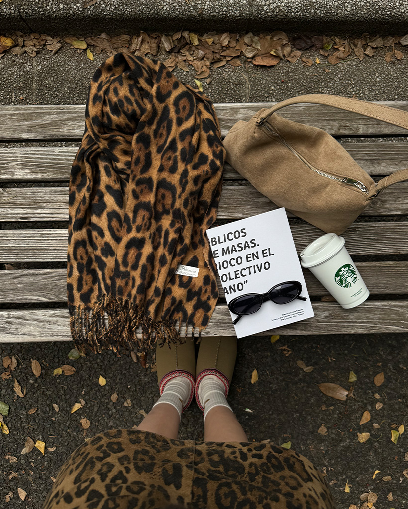 ミンクロングマフラー／アニマル柄／GAKE日本製❣️ ミンクロング