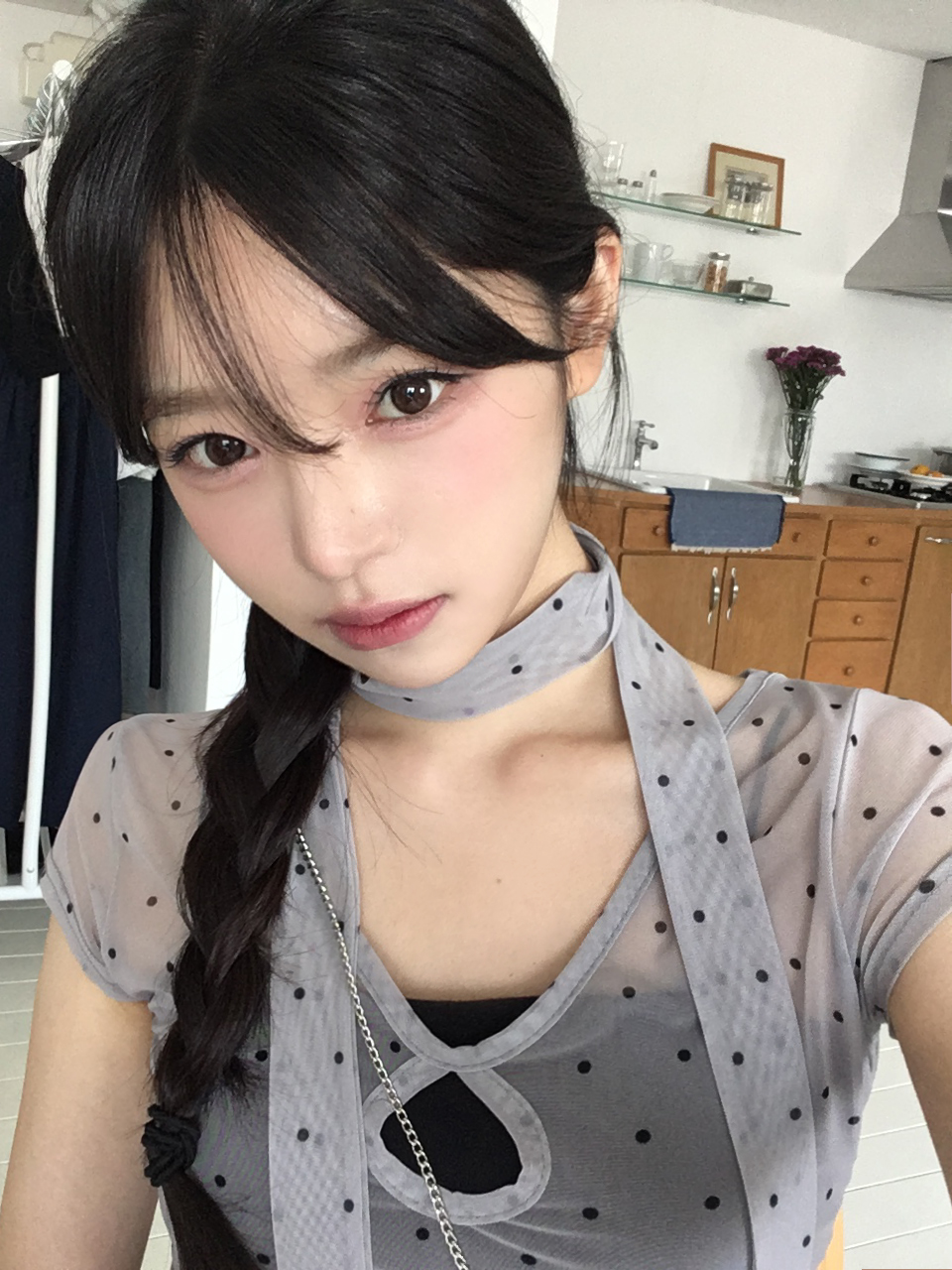 Y's ホワイトドットパターン 半袖Tシャツ　シースルー Y's ホワイトドットパターン 半袖Tシャツ シースルー