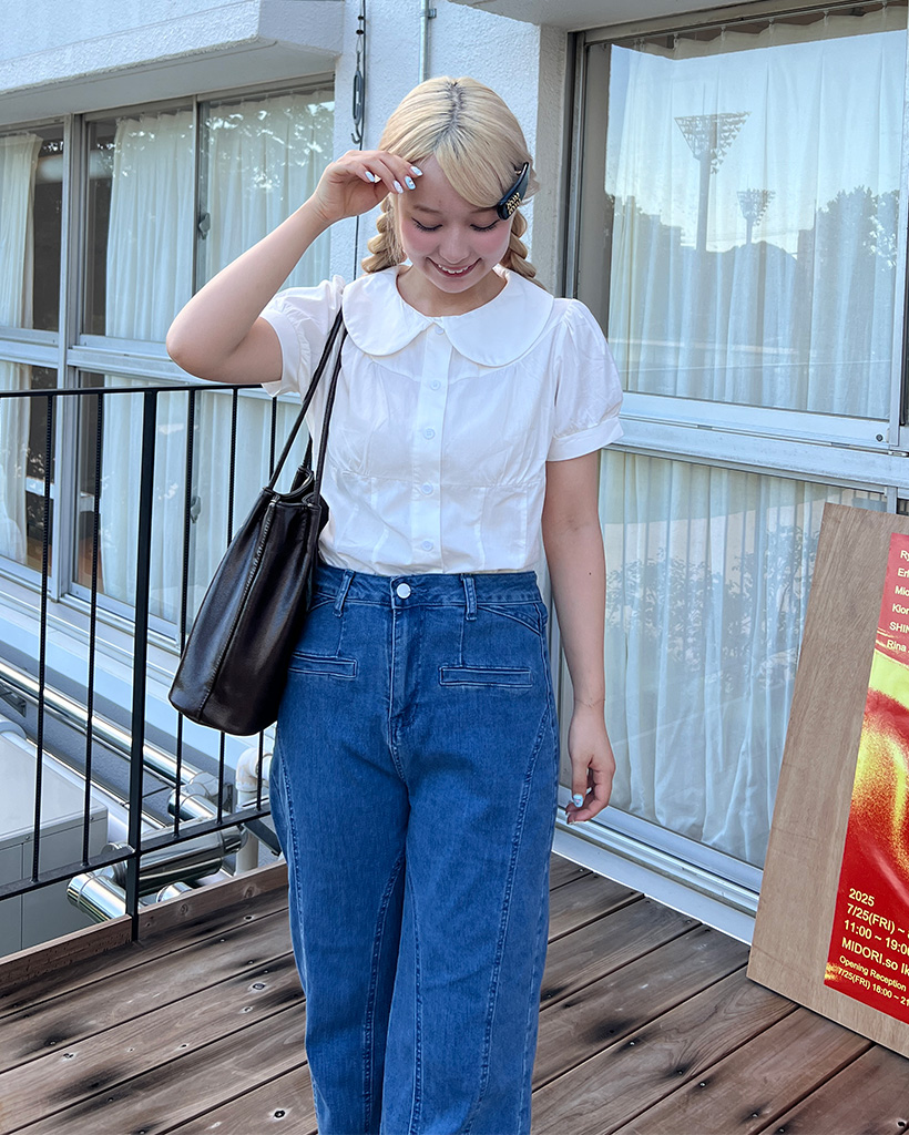 リボンⅡ ❁210〜219 バックリボンフリルデニムパンツ | ファッション通販サイト NUGU