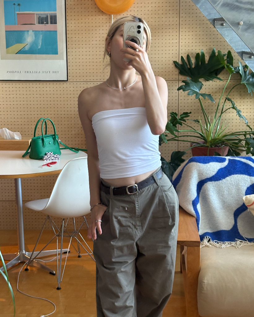 クロップドスリムチューブブラトップ | ファッション通販サイト NUGU