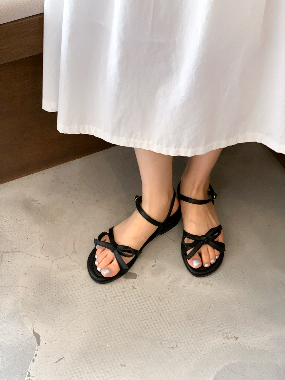 〔新品未使用タグ付き〕リボンモチーフサンダル 楽天市場】ストラップ付リボンデザインサンダル レディース