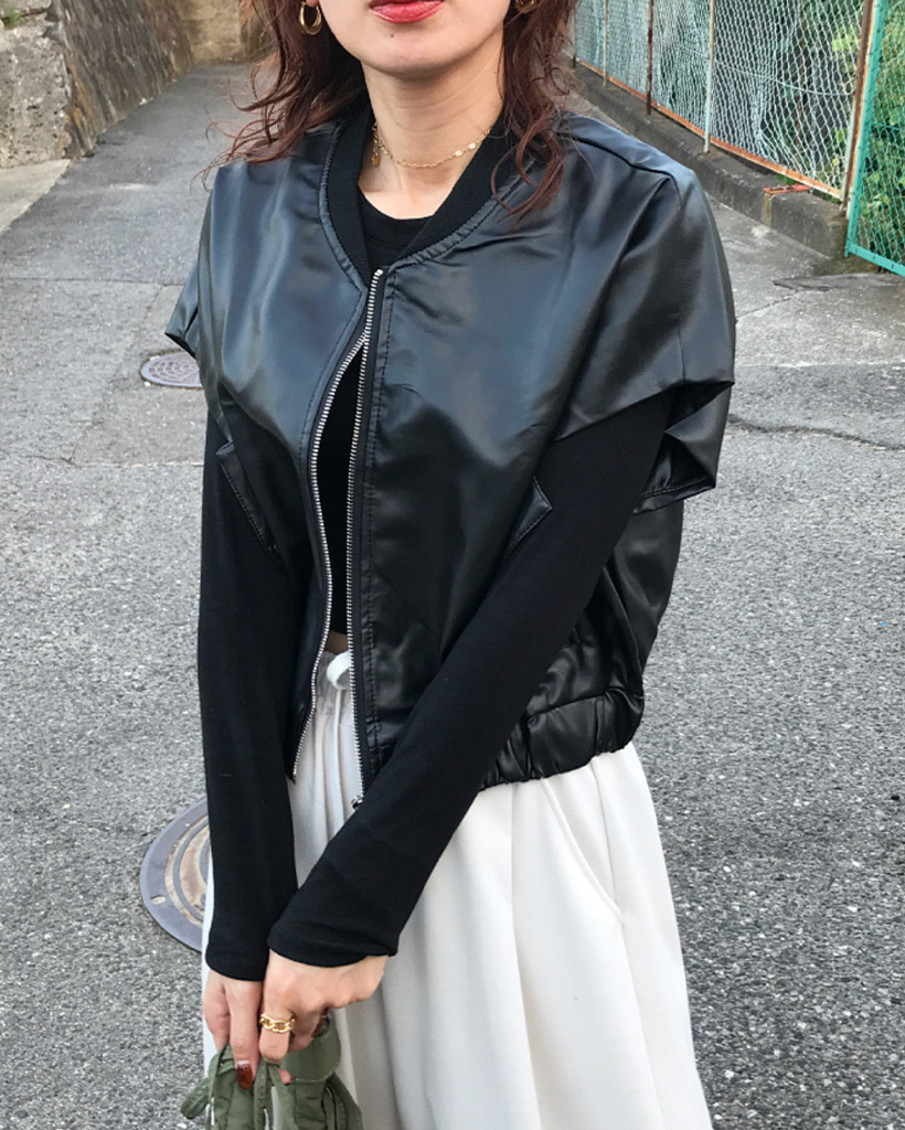 フェイクレザーベスト | ファッション通販サイト NUGU