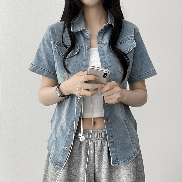 デニム半袖シャツ | ファッション通販サイト NUGU