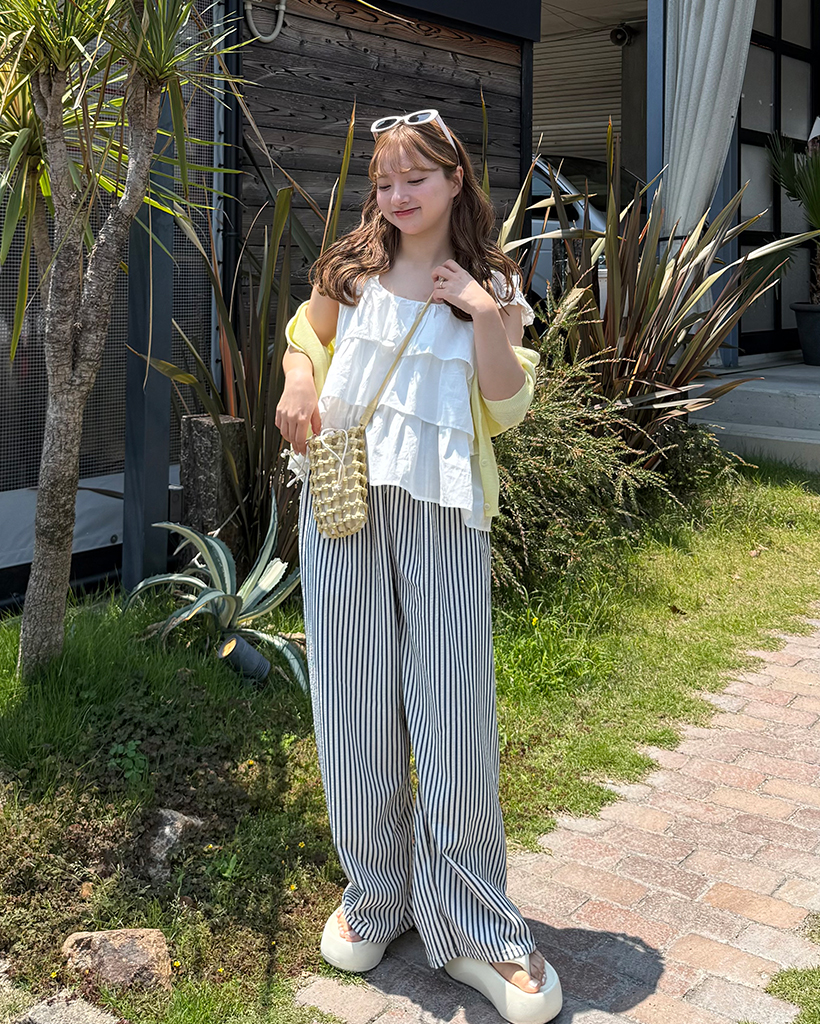 フリルティアードギャザーフリルトップス | ファッション通販