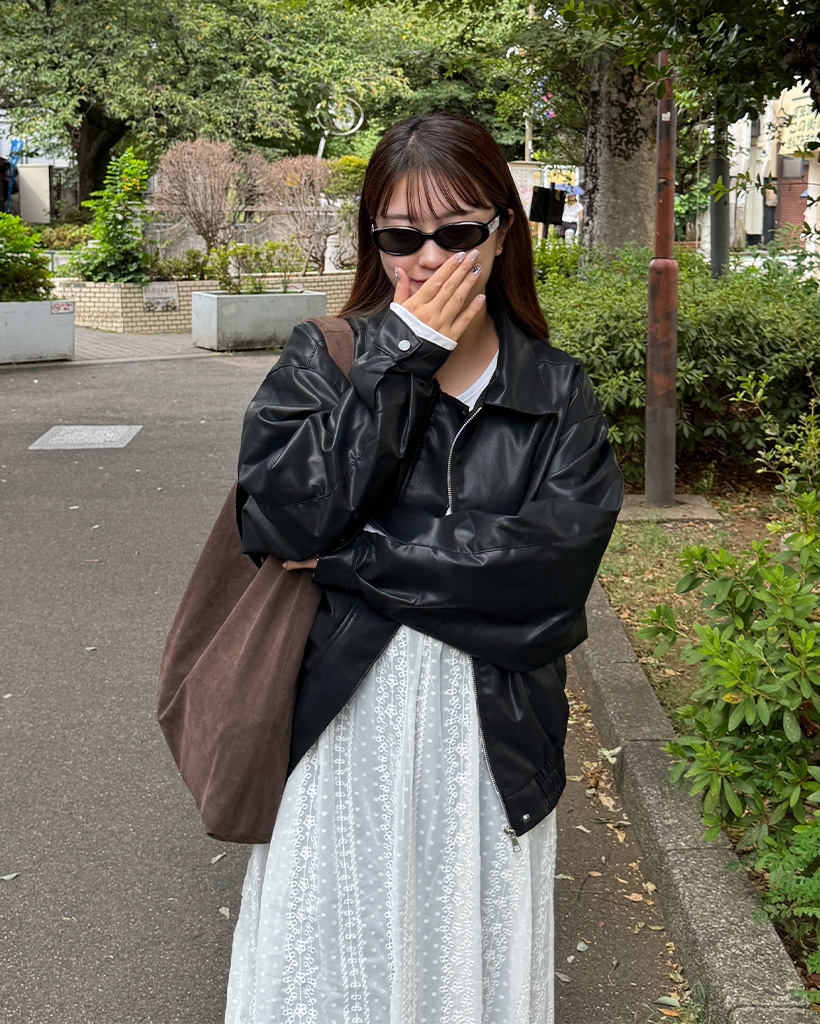 【nugu】　カラーレザージャケット カラーレザージャケット | ファッション通販サイト NUGU