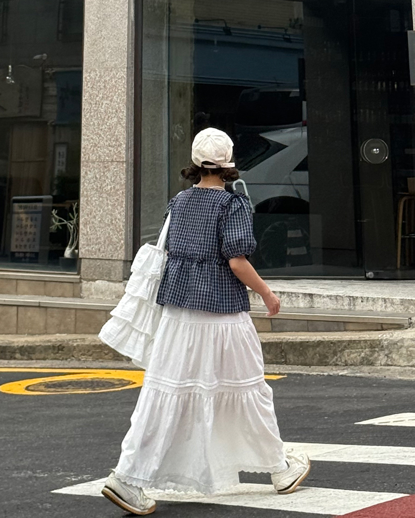 レースヘムティアードマキシスカート | ファッション通販サイト NUGU