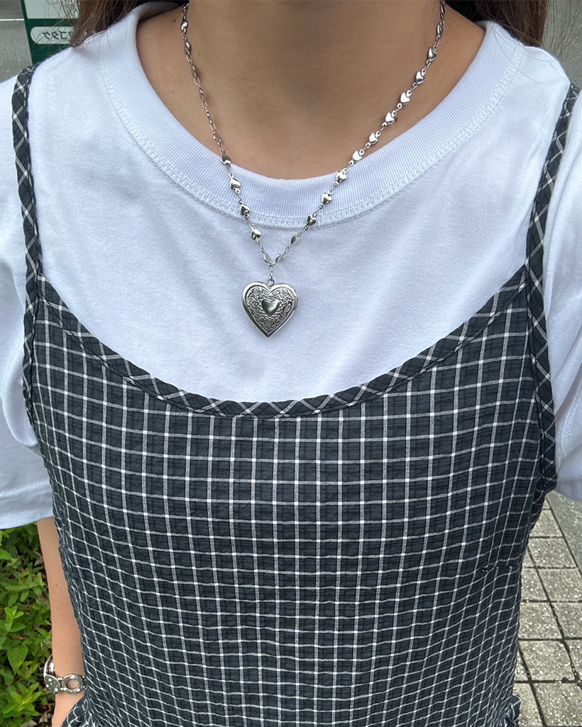 ♡:ページ ビッグハートペンダントネックレス | ファッション通販サイト NUGU
