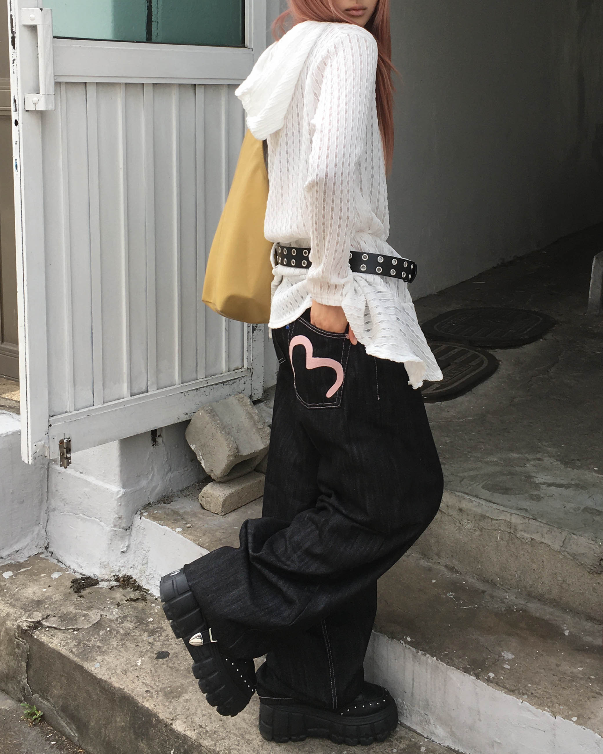 Heart denim pants | ファッション通販サイト NUGU
