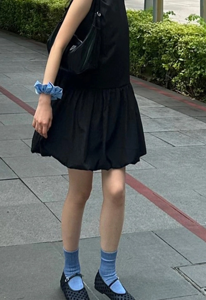 ノースリーブバルーンミニワンピース | ファッション通販サイト NUGU