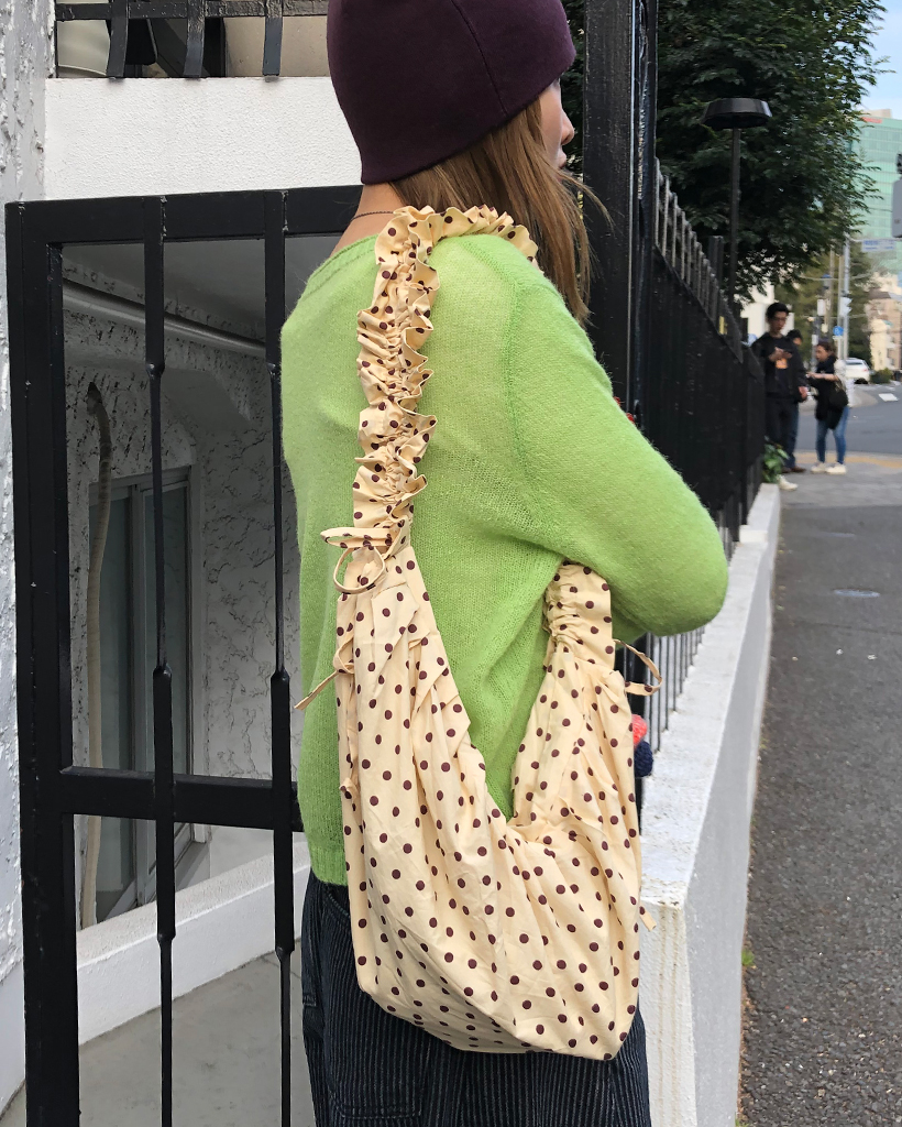 gomme シャーリング ドットバッグ ドットシャーリングBAG（トートバッグ）｜w closet（ダブル