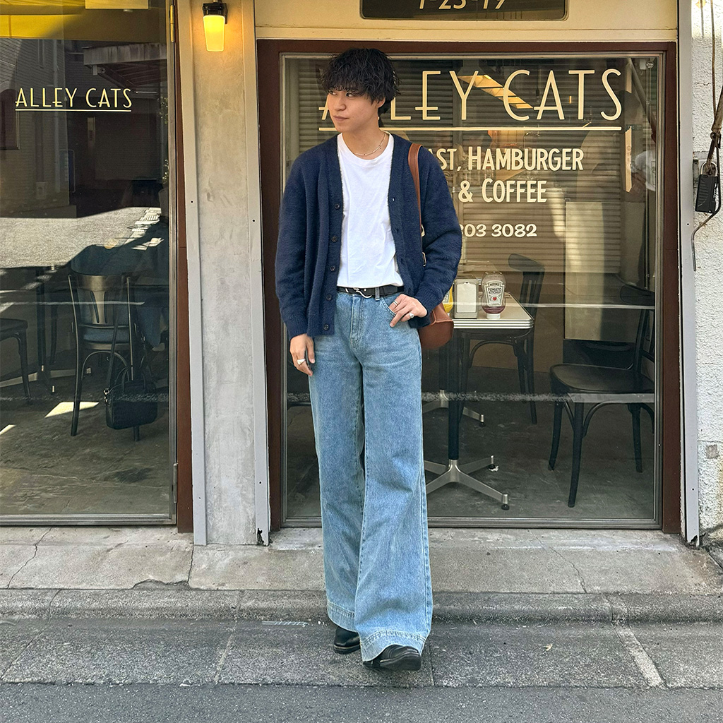 12回再販](ORIGINAL) フレアラインウォッシュデニム