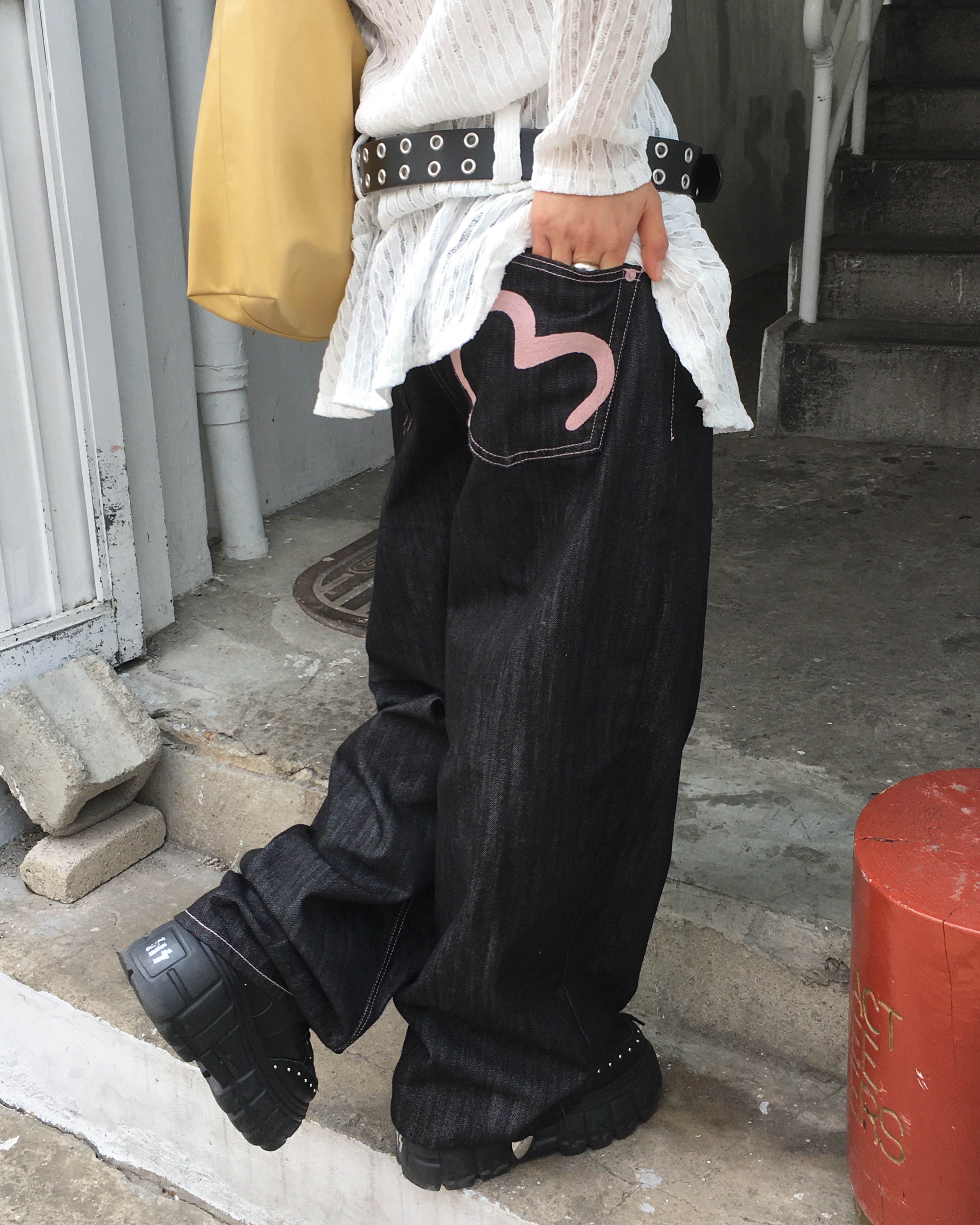 Heart denim pants | ファッション通販サイト NUGU