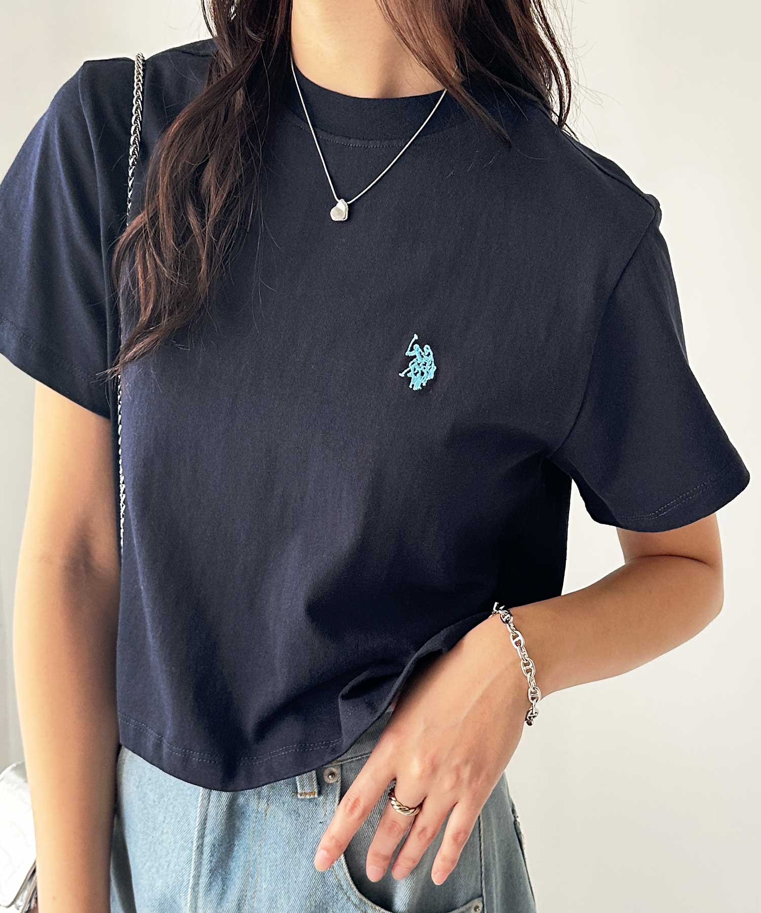 GeeRA別注【新色追加☆】U.S. POLO ASSN.ショート丈Tシャツ