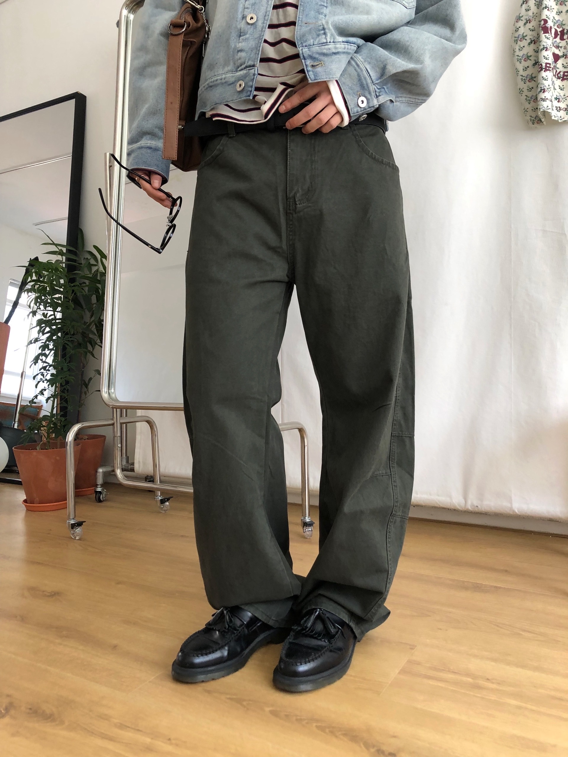 4color)ピグメント加工コットンカーブパンツ | ファッション通販サイト