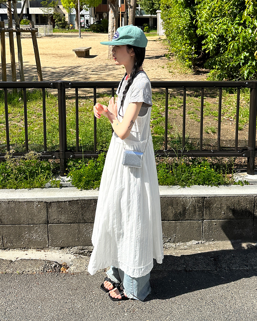 ボタンキャミロングワンピース | ファッション通販サイト NUGU