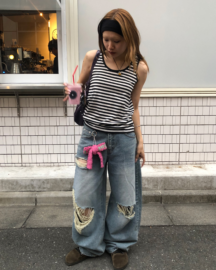 jaded ワイドデニム Jaded☆INDIGO LOW RISE COLOSSUS BAGGY JEANS パンツ【英国発