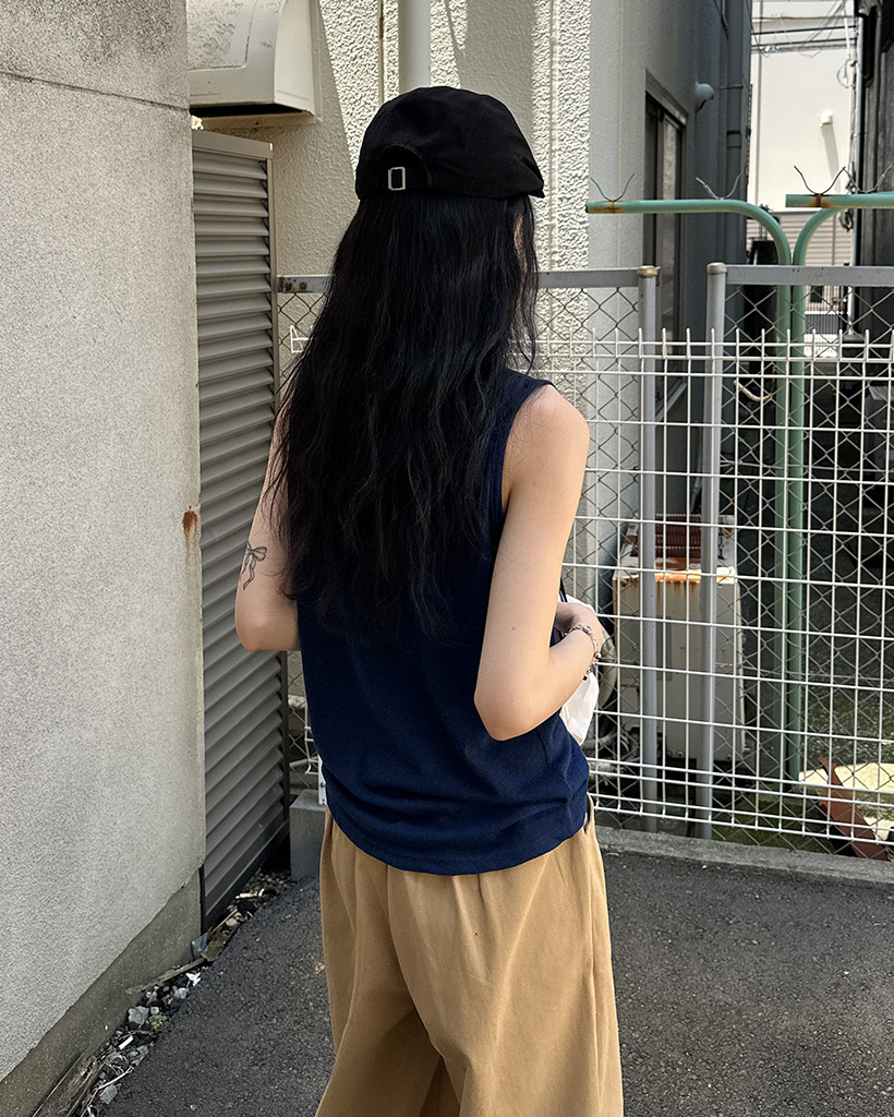 リラ　ブリーフィング　ノースリーブ　ポロシャツ ネイビー sサイズ 大きいサイズと大きい服のメンズ通販【ビッグエムワン】【FAD24