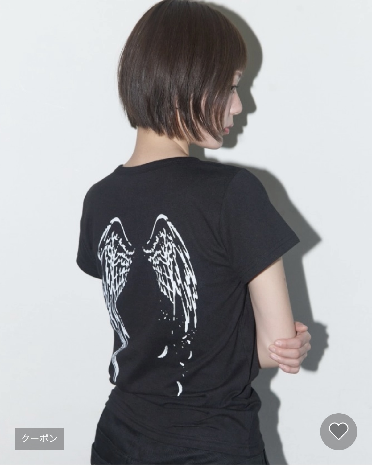 REBIRTH OF HEAVEN CROP TEE (BLACK) F25QB135 | ファッション