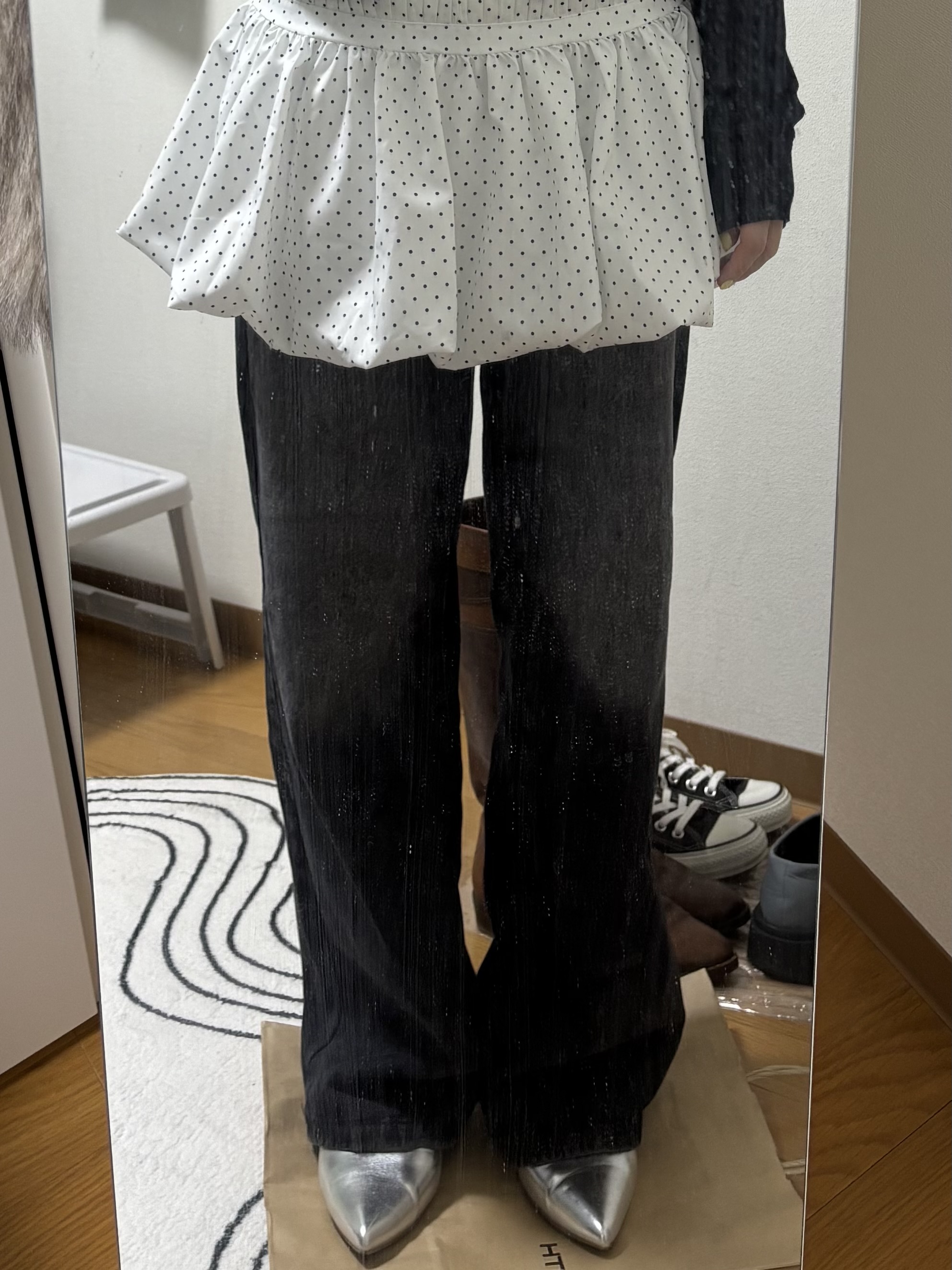 ストリングウォッシュワイドデニムパンツ | ファッション通販