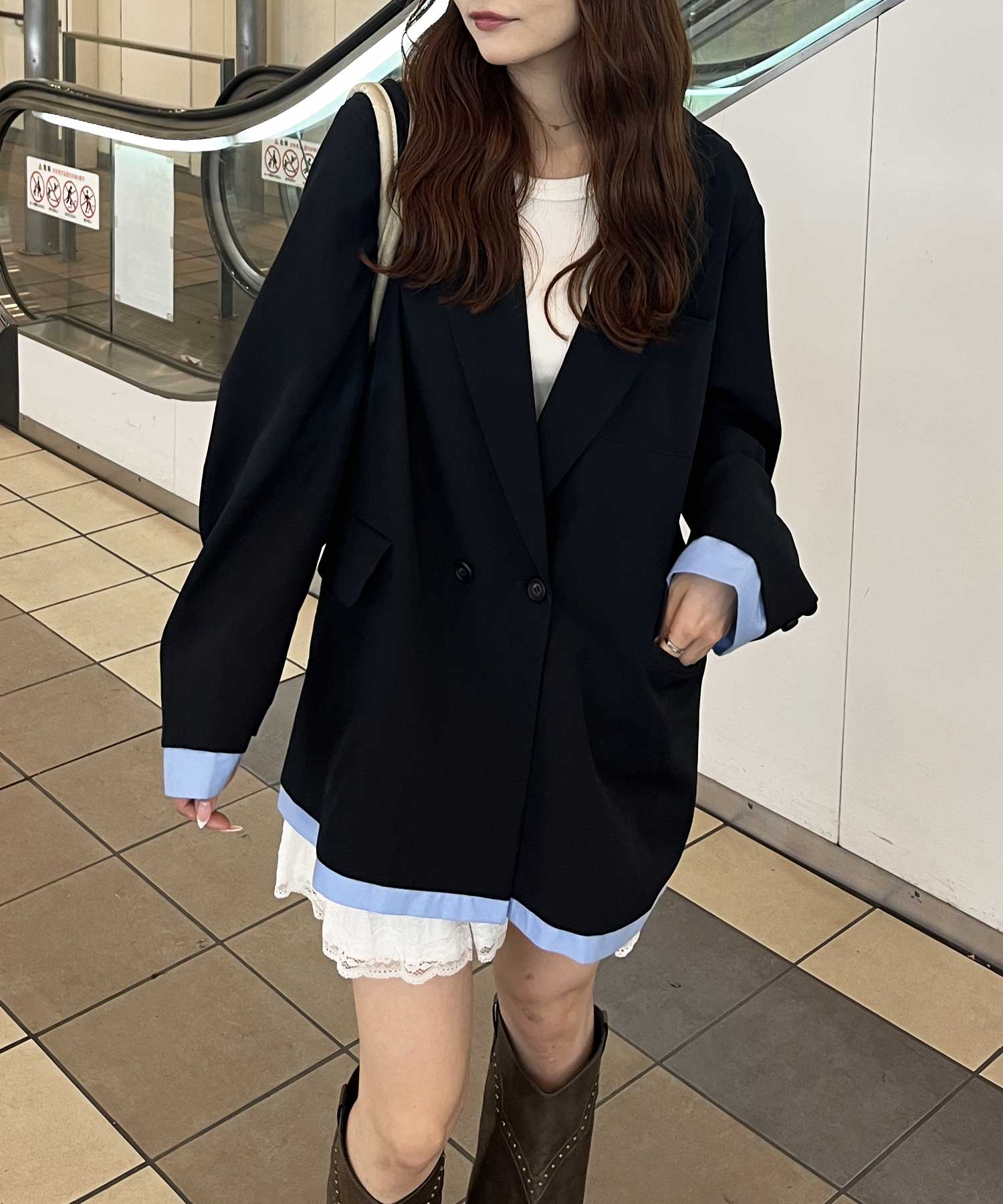 deres⭐︎ダブルレイヤードシャツジャケット