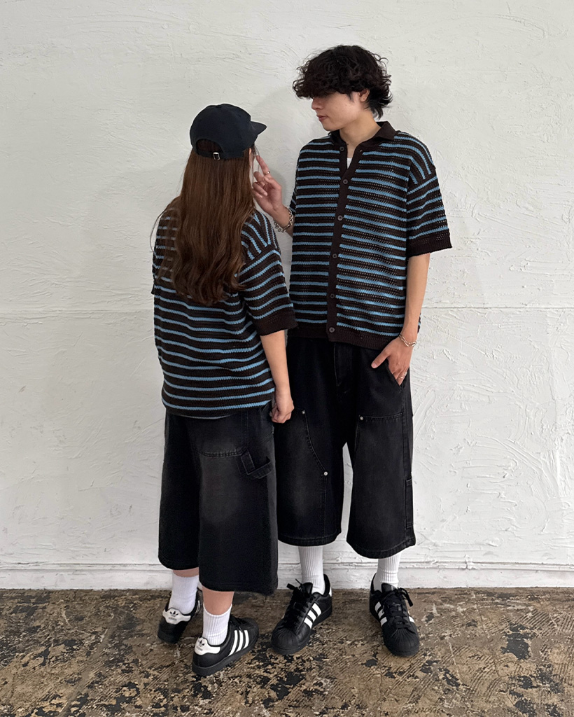 ユニセックス）バミューダデニムハーフパンツ | ファッション