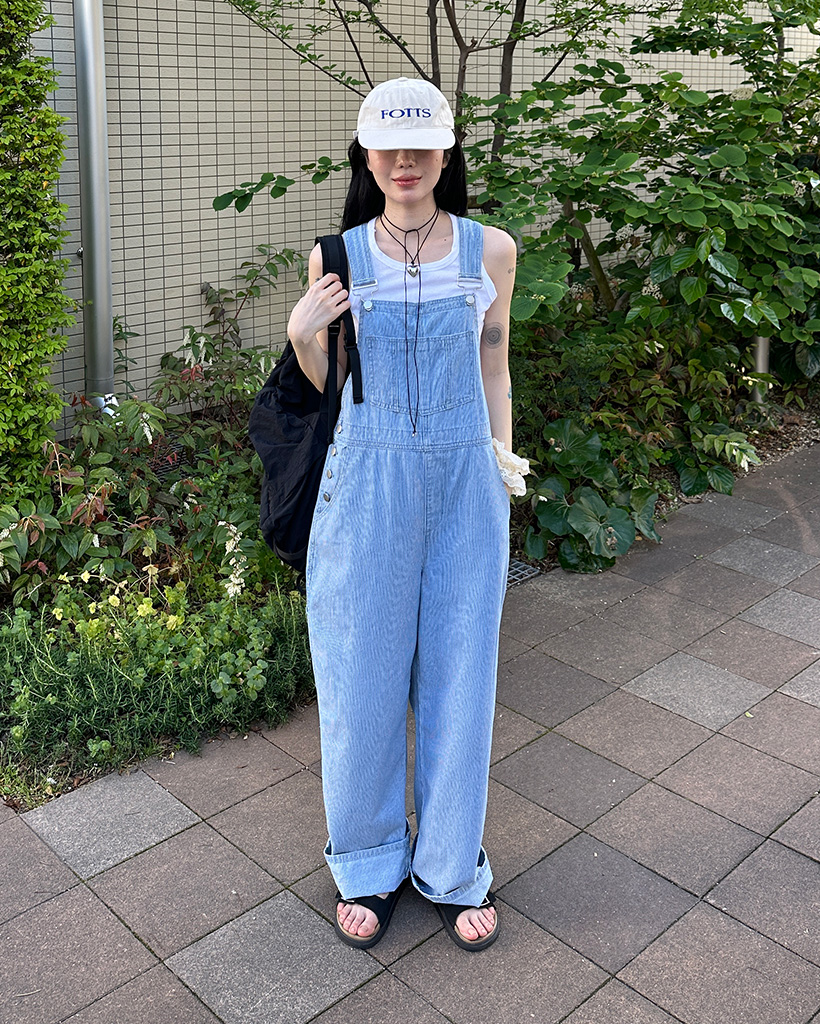 ストライプデニムサスペンダーパンツ | ファッション通販サイト NUGU