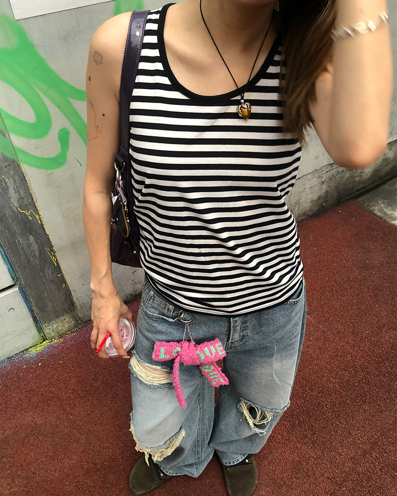 スリービンテージダメージワイドデニムパンツ | ファッション通販