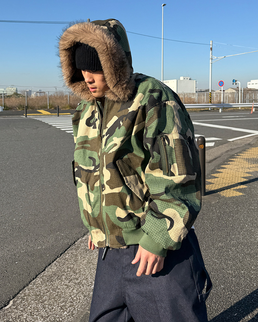 迷彩リバーシブル ファージャケット | ファッション通販サイト NUGU