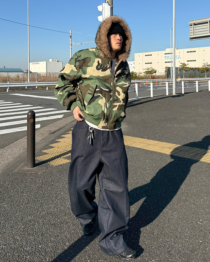 迷彩リバーシブル ファージャケット | ファッション通販サイト NUGU