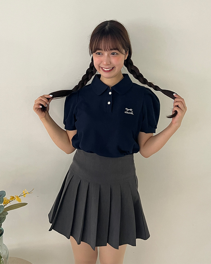 リボンっち リボンステッチポロシャツ | ファッション通販サイト NUGU