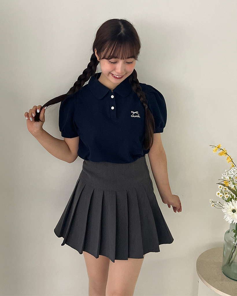 リボンステッチポロシャツ | ファッション通販サイト NUGU