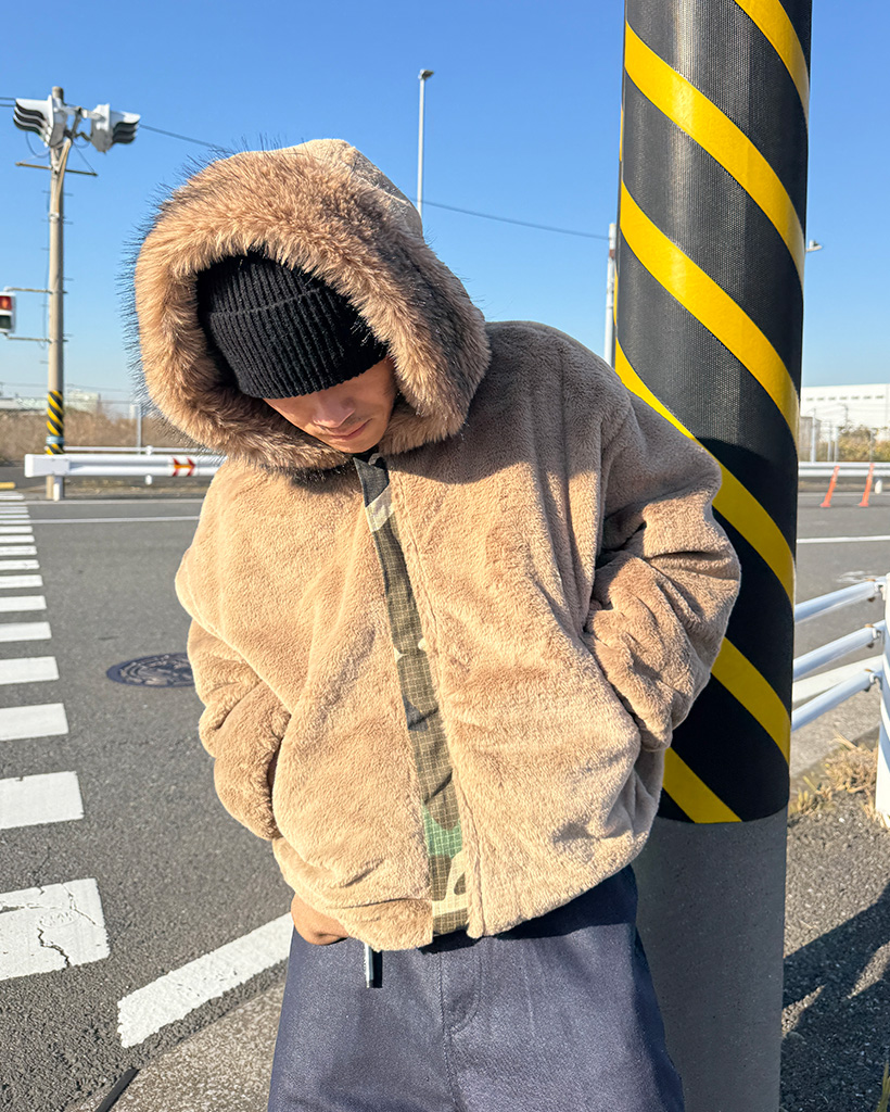 迷彩リバーシブル ファージャケット | ファッション通販サイト NUGU