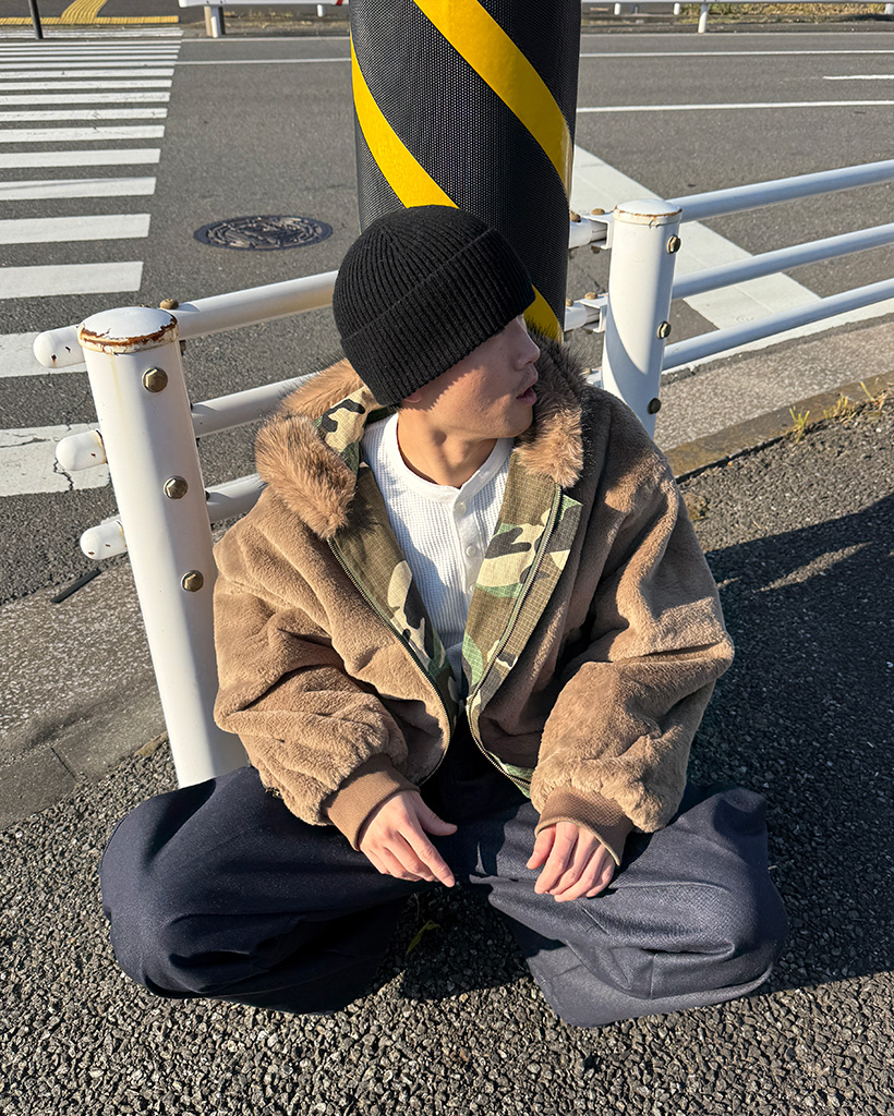 迷彩リバーシブル ファージャケット | ファッション通販サイト NUGU