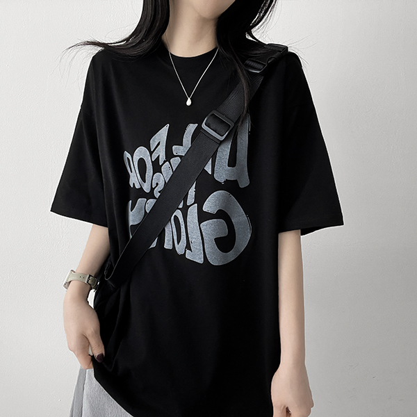 アメリカ通販ファッション オーバーサイズ半袖Tシャツ(2color) | NUGU ファッション通販サイト トップス