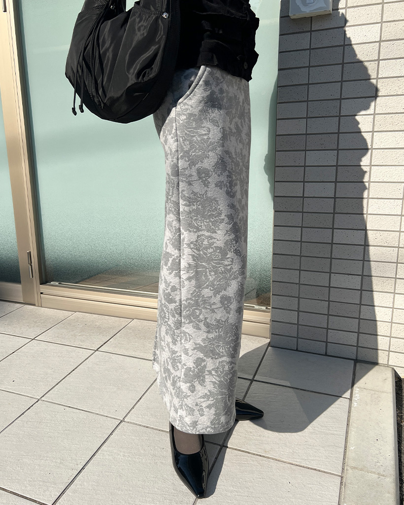 フラワーパターンマキシスカート | ファッション通販サイト NUGU