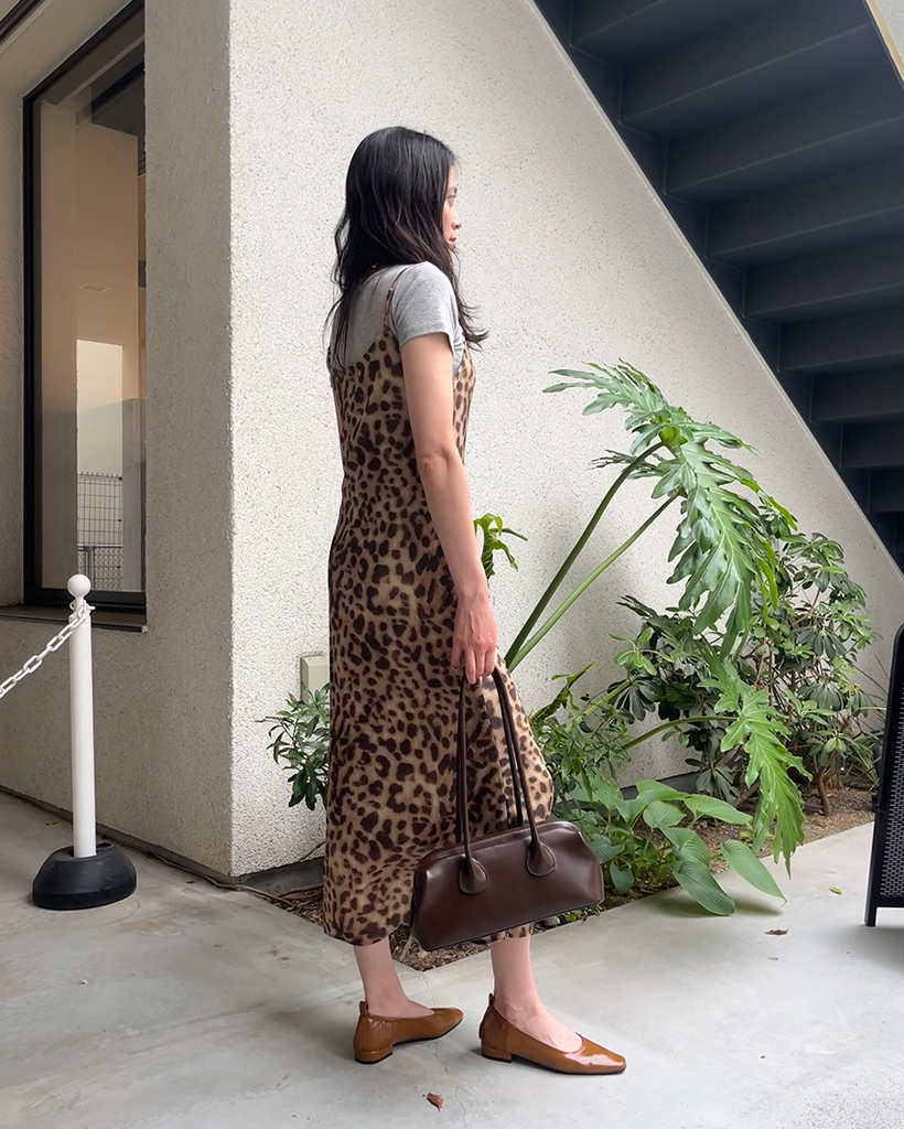 Sea New York レオパード柄 フリル パフスリーブ ロングワンピース Sea New York（ロングワンピース/マキシワンピース）のフリマ