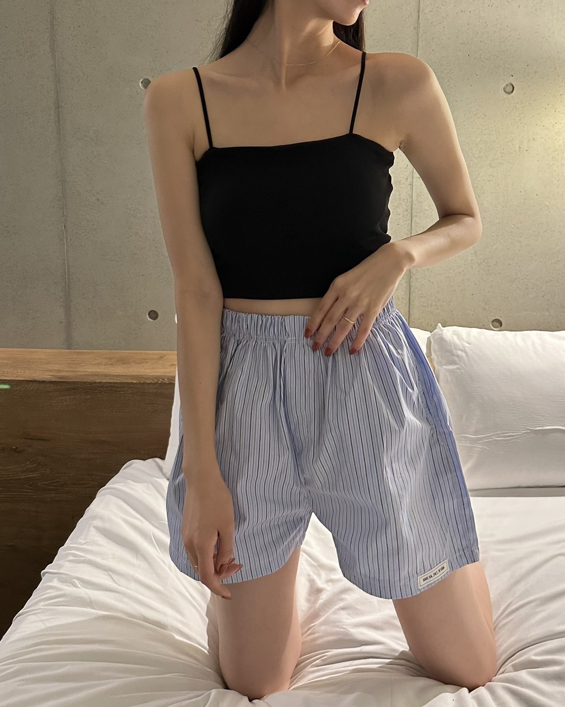 ストライプバンディングショートパンツ | ファッション通販