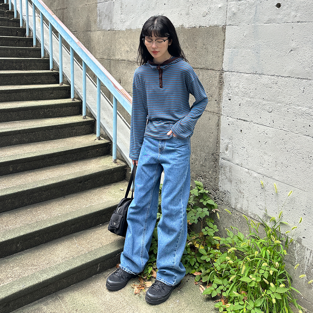 デイリーワイドデニムパンツ | ファッション通販サイト NUGU