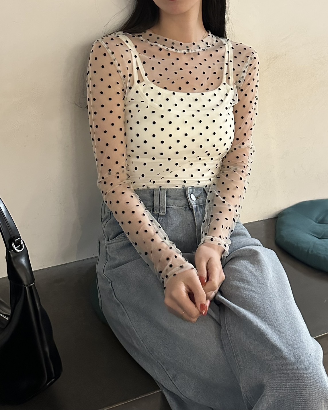 激レア CHANEL シースルーTシャツ CHANEL】シャネル『総柄 半袖Tシャツ size38』P61888V47215