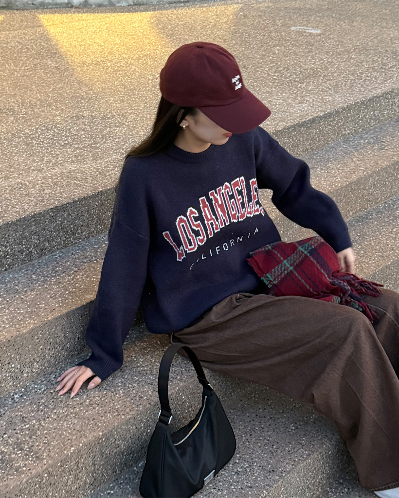 ロサンゼルス長袖ニット