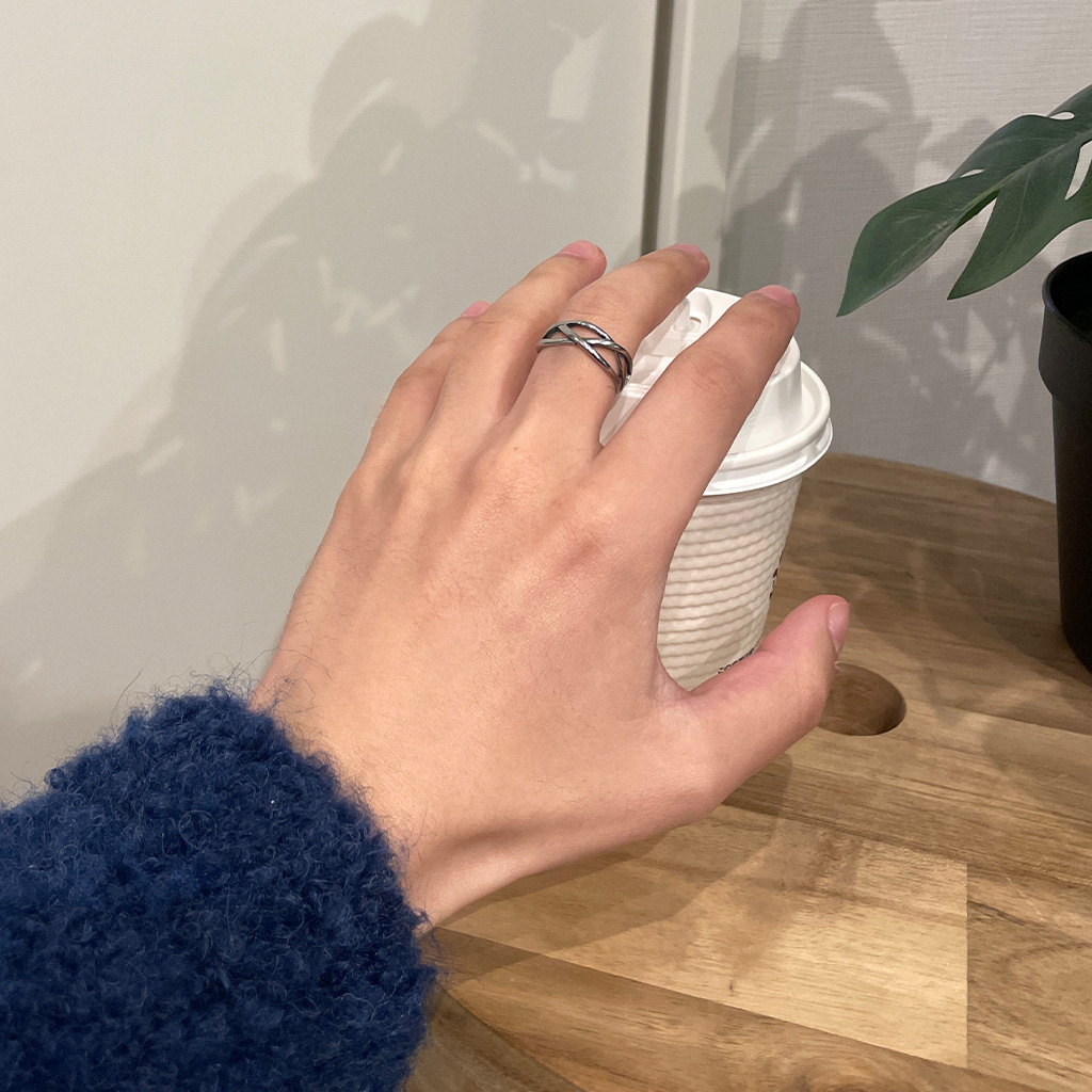 クロスシルバーリング