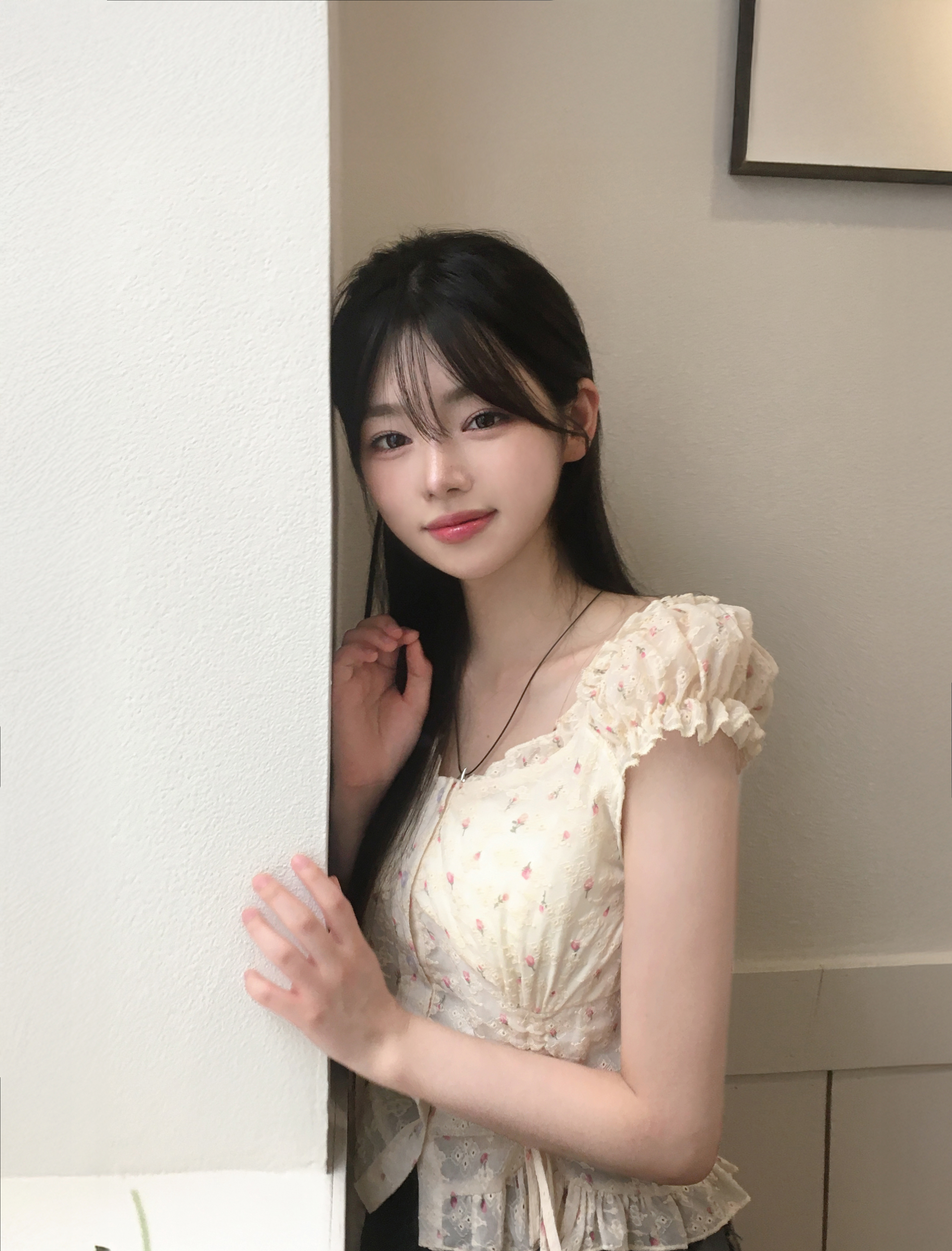 2way]フラワーフリルシャーリングブラウス | ファッション通販