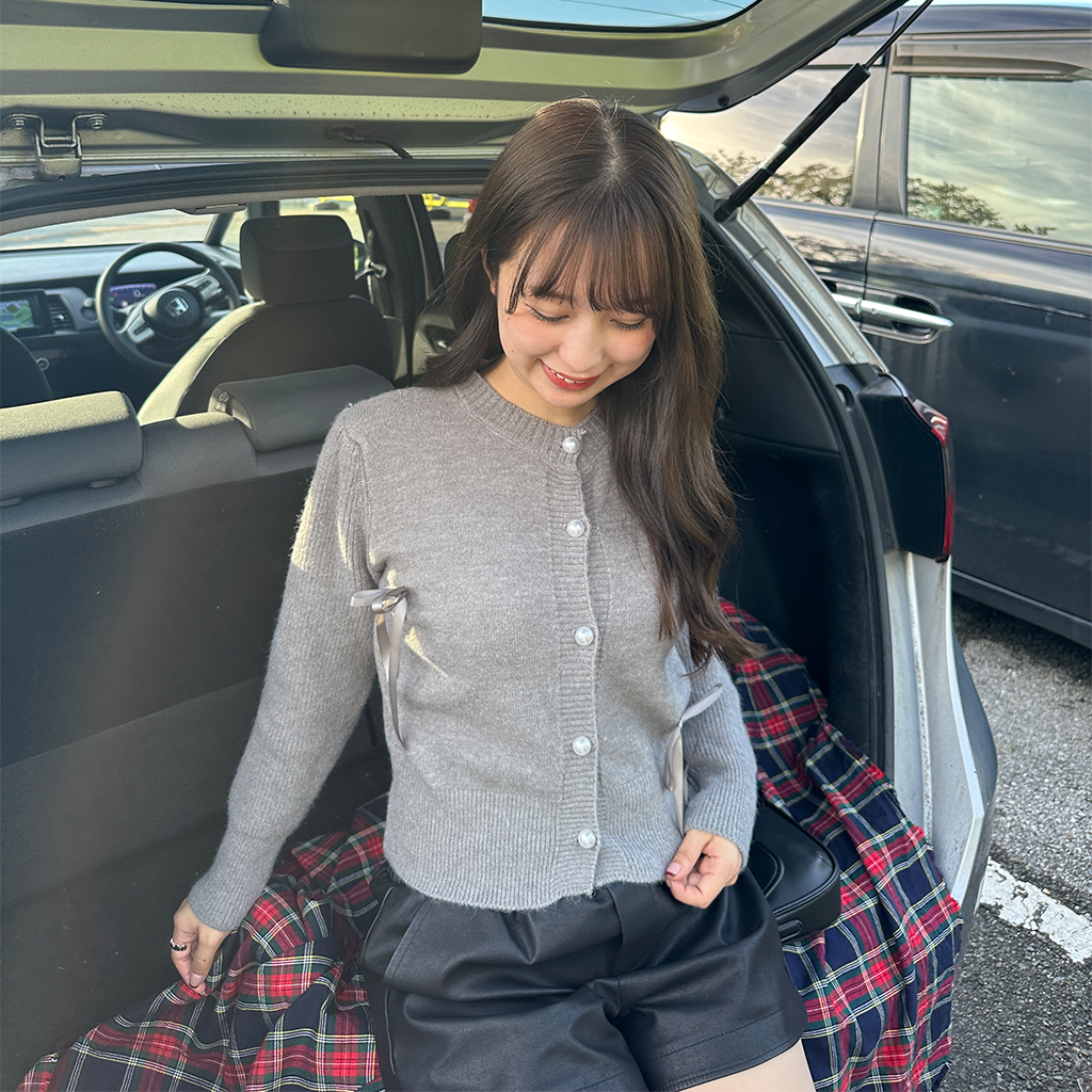 リボンパールカーディガン | ファッション通販サイト NUGU