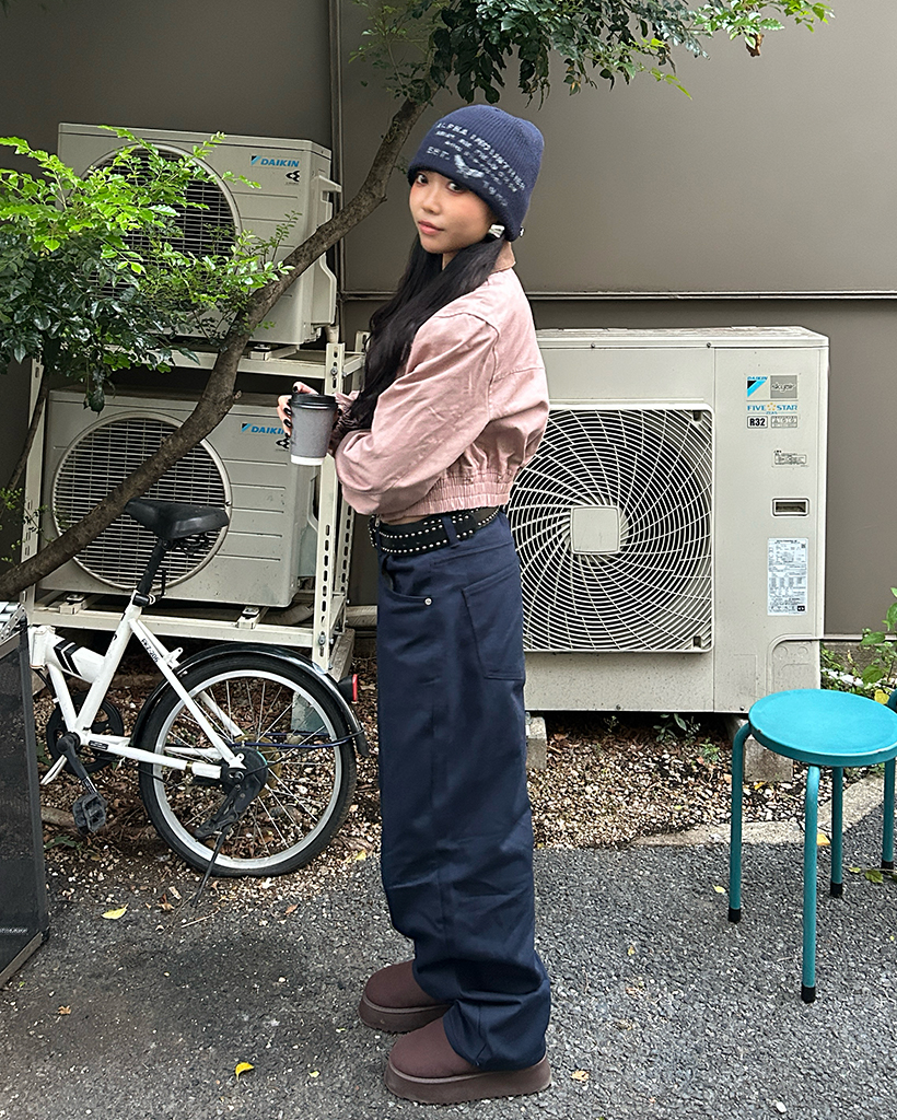 スラッシュポケットバイカラーダブルジップジャケット | ファッション