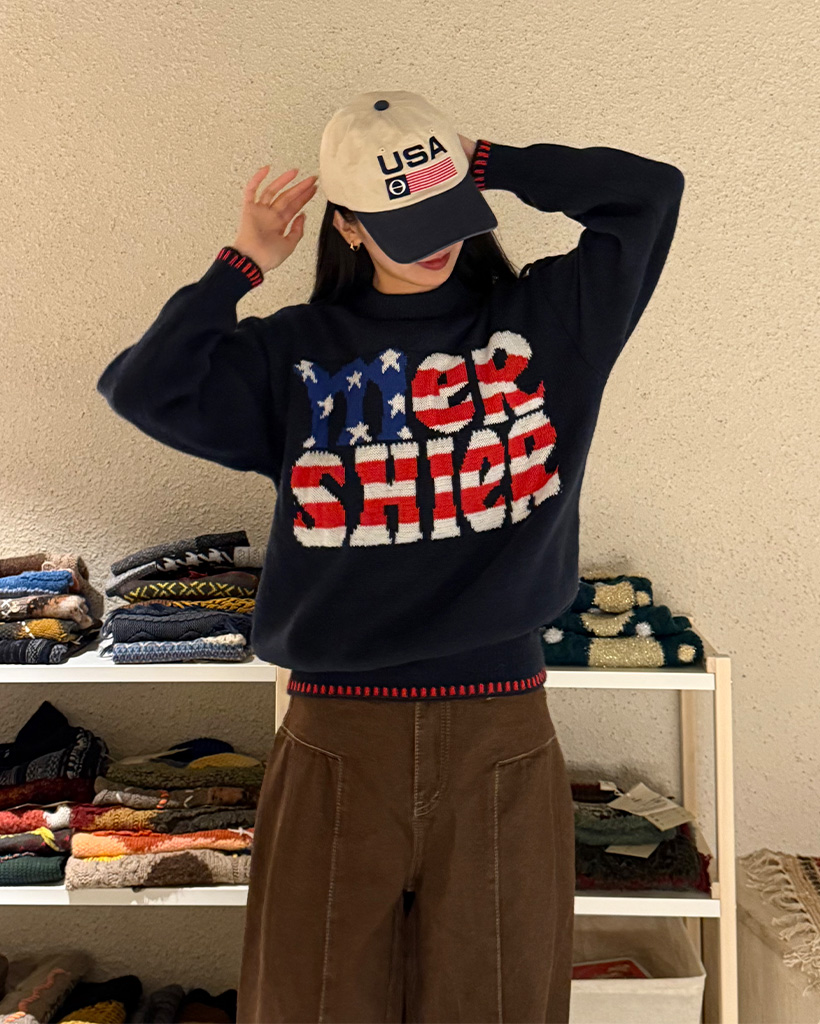 USAヴィンテージ長袖ニット