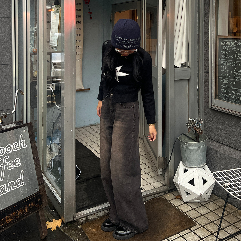 ★ Munsingwear ジップセーター　ブラック★ Z SUPPLY Alps Half Zip Sweater - Black – mainstreamboutique
