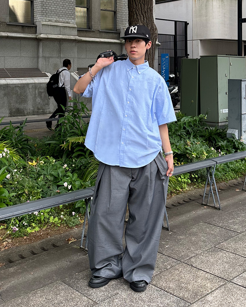 ユニフォームエクスペリメント ワイドテーパードパンツ タックスラックス 楽天市場】タック パンツ メンズ テーパード ワイドパンツ
