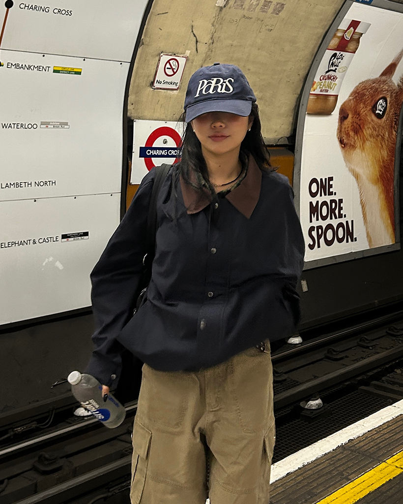 ユニセックス）ドローコードヘムバイカラーブルゾン | ファッション