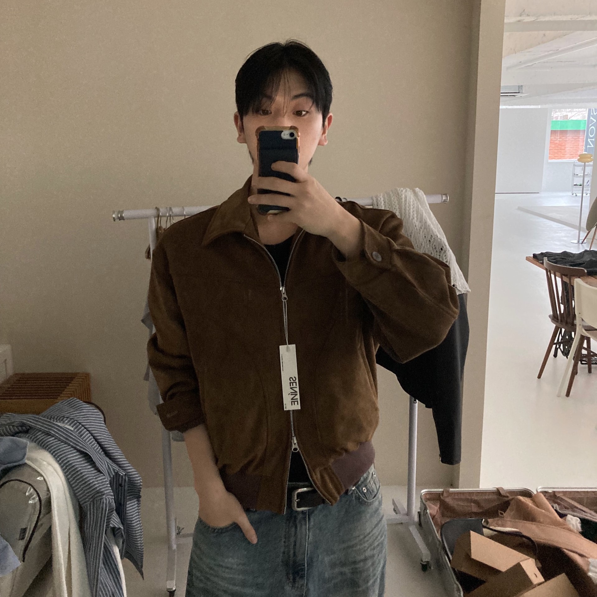 (4color)スエードジャケット