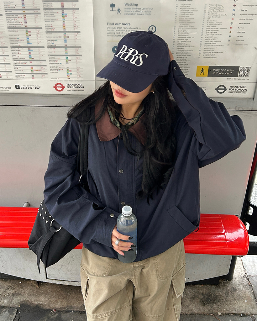 ユニセックス）ドローコードヘムバイカラーブルゾン | ファッション